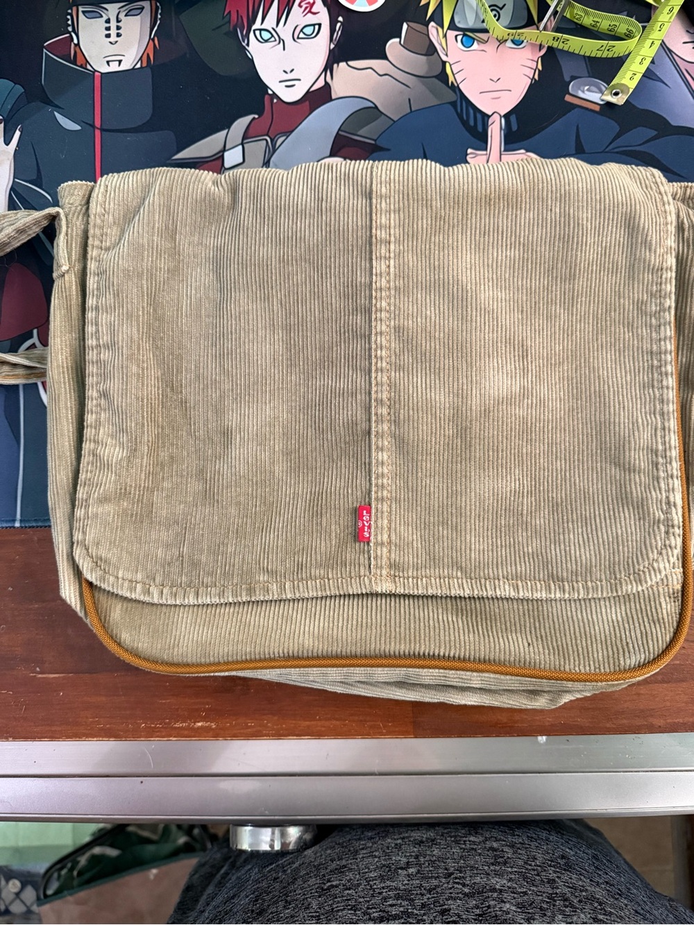 vintage/Y2K Levi’s × Yak Pak corduroy messenger bag